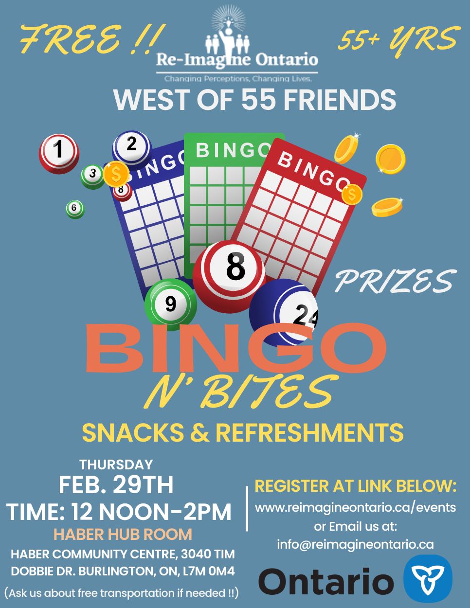 West of 55 - Bingo and Bites Event